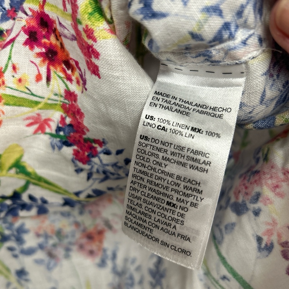 Chico's Multicolor Floral Button Down Shirt - Picture 3 of 5